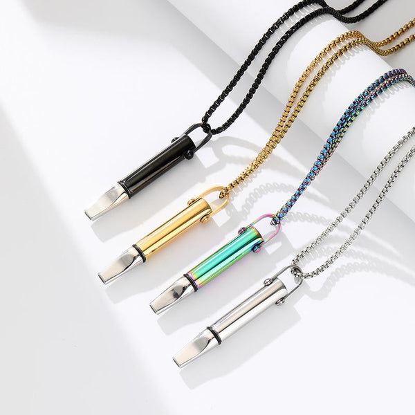 Stainless Steel Breathing Trainer Pendant