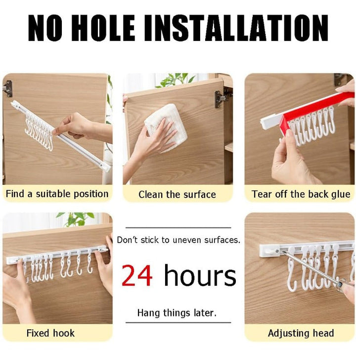 Back Rack Hooks Adjustable Hook Rack – Waregami