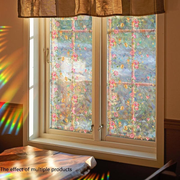 Elegant Floral Window Sticker
