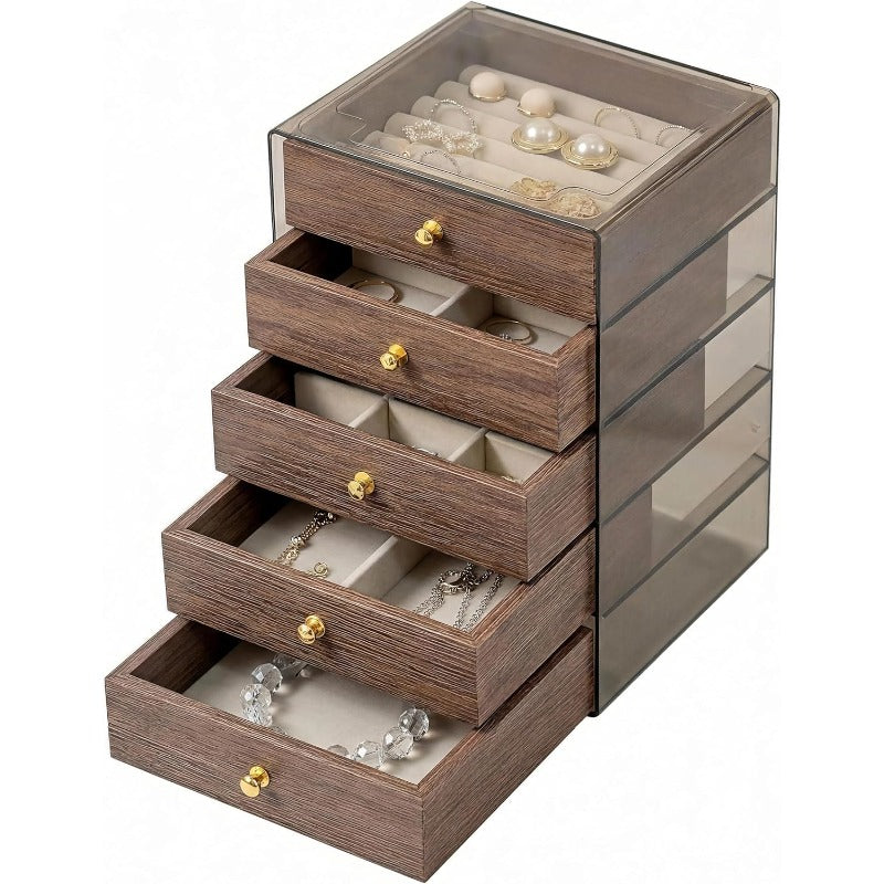 Walnut 5-Tier Jewelry Box – Waregami