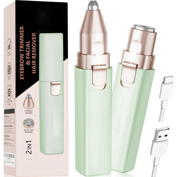 2-in-1 Precision Facial Hair & Eyebrow Trimmer