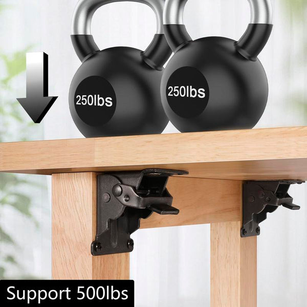 Woyuosn Heavy Duty Folding Brackets with 90° Self-Locking