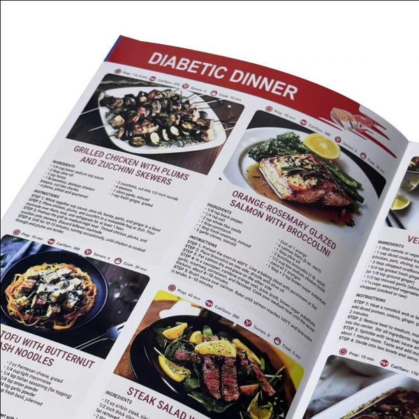 Woyuosn Diabetes-Friendly Meal Planning Charts | Low-GI & Calorie Reference Set