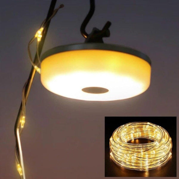 Compact LED Camping Light with USB Rechargeable and Magnetic Base