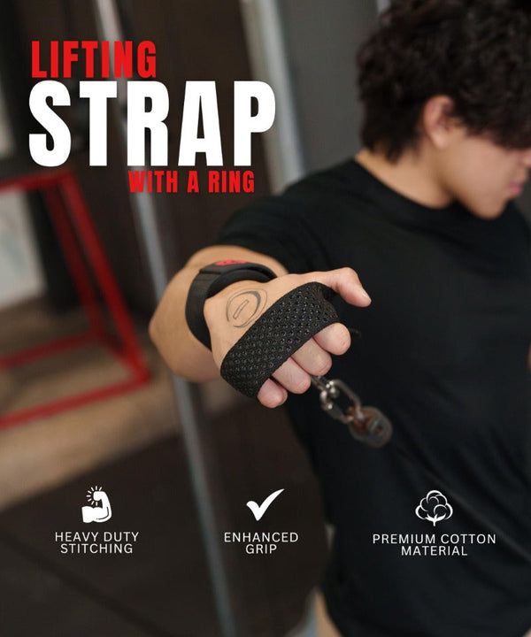 Phase-3 D-Ring Lifting Straps – Heavy Duty Grip Support for Weight Training