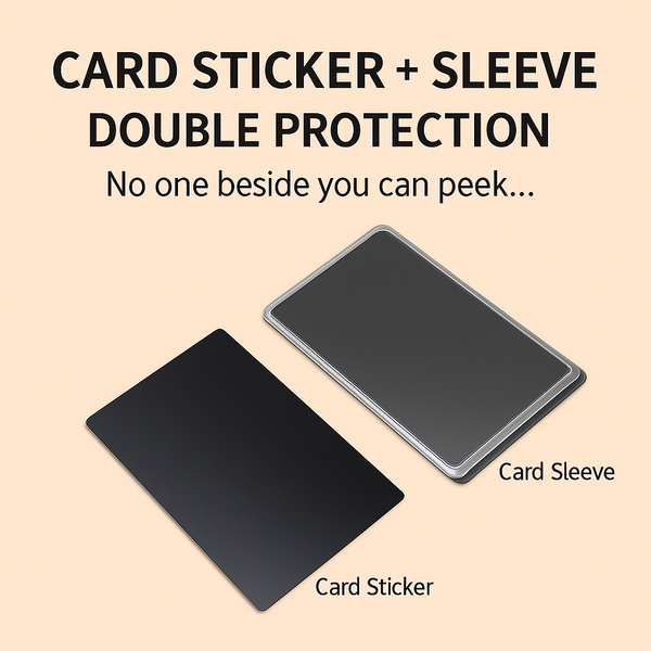 PrivacyShield Card Sleeve & Blackout Sticker Set