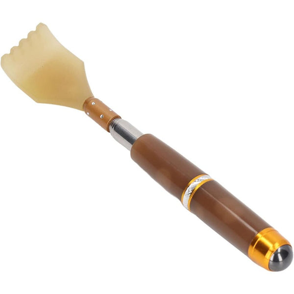 Telescopic Jade-Resin Back Scratcher