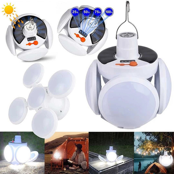 SolarGlow Folding Camping Lantern