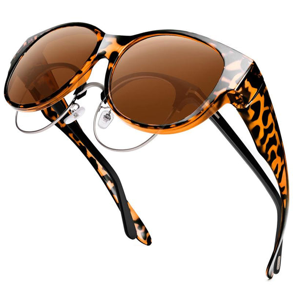 Oversized Polarized Cat Eye Sunglasses