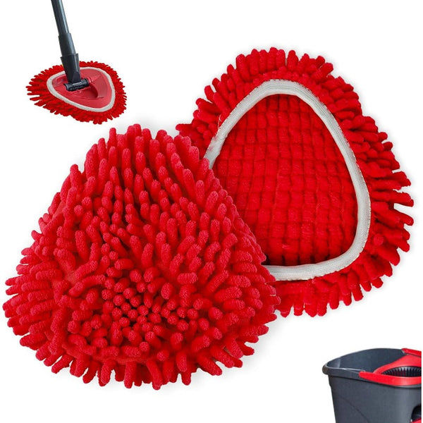 Chenille Spin Mop Replacement Heads (2-Pack)